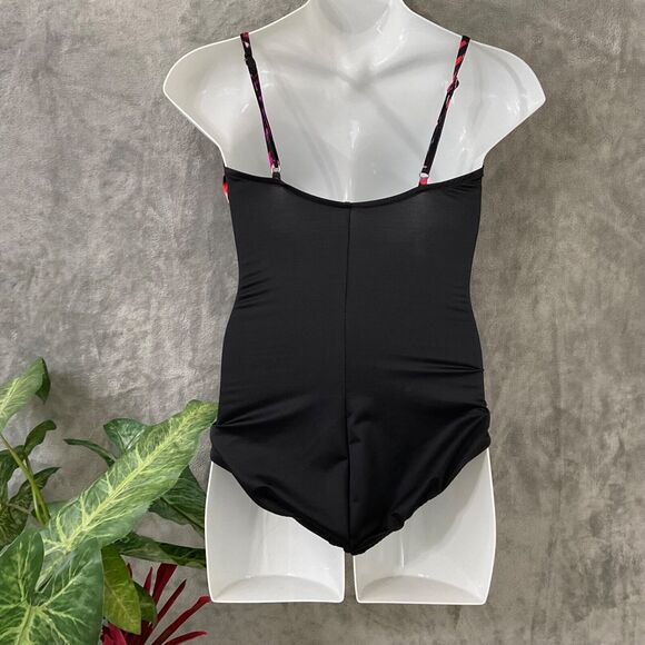 Magic Suit one piece swim suit Women's size 14 Kaleidoscope colors draped front - Picture 2 of 9